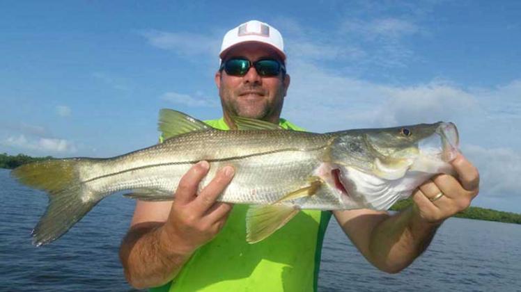 Adam Ball with his snook. (photo submitted)