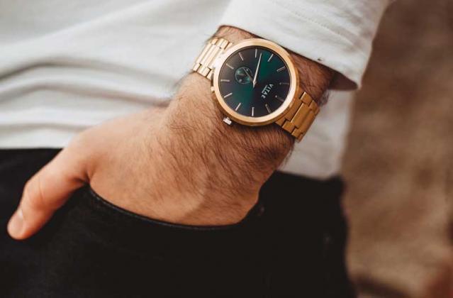 A new watch will remind dad of you every time he checks his wrist.