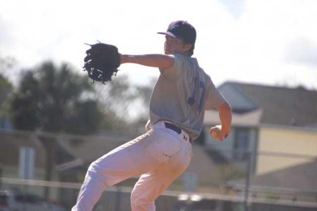 Davis Manabat throws a pitch against Paxon. (photo submitted)