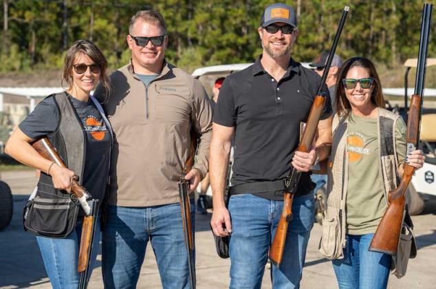 Participants competed in a clay shooting competition at the event. (photo by Greg Olech)