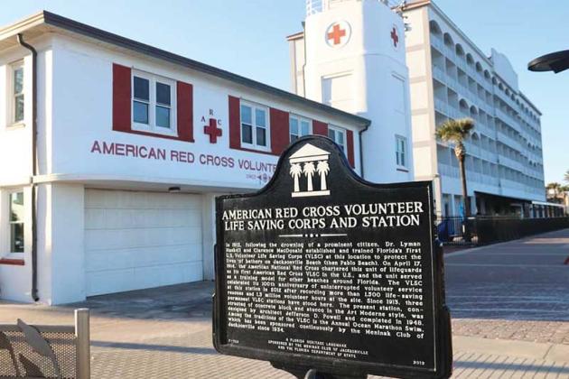 The American Red Cross name will be removed from the lifeguard station. (photo by Brian Murphy)
