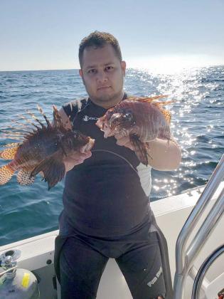 Isidoro Bedoya took first place in the 2020 Lionfish Challenge commercial category. (Photo courtesy of Isidoro Bedoya)