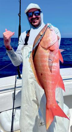 Andrew Broughton with a mutton snapper. (photo submitted)