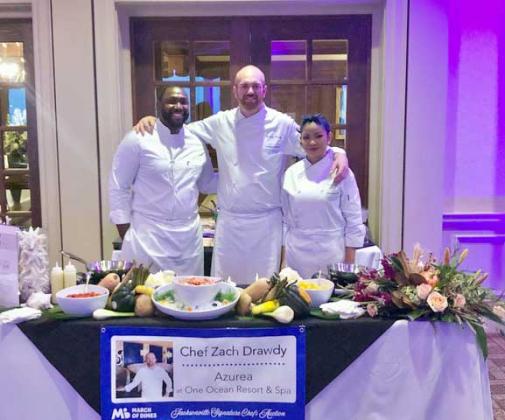 The One Ocean Resort & Spa’s culinary team, led by Executive Chef Zachary Drawdy, won the Signature Chef Event benefiting the March of Dimes on Nov. 14. (photo submitted)