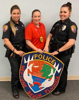 (From left) Officer Camacho, Detective Cotner and Officer Cardwell (photo submitted)