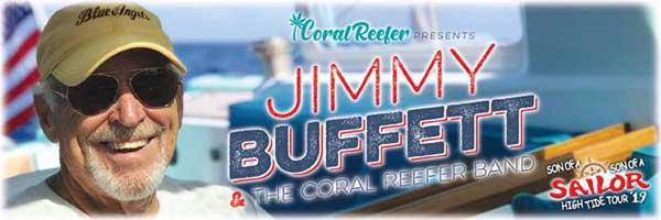 Jimmy Buffett's concert has been rescheduled.