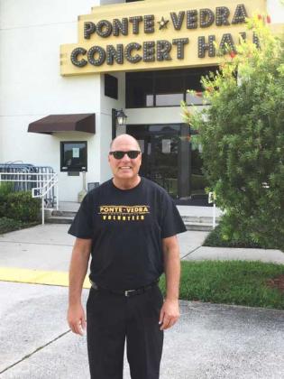Philip Markou frequently volunteers at the Ponte Vedra Concert Hall in Ponte Vedra Beach. Volunteers are welcome.