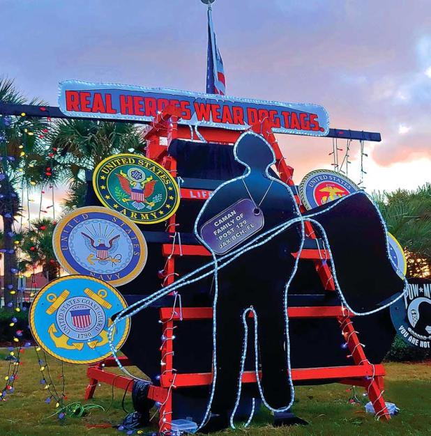 The American Legion won Best in Show at Deck The Chairs. (photo courtesy of Deck The Chairs)