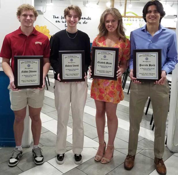 (From left) Maddox Johnson, Mackenzie Leverock, Elizabeth Meyne and Patrick Byrd (photo submitted)