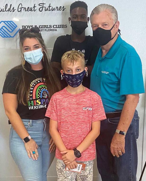 Audrey Clowe, unit director; Kaden Maxwell; Fountain Walker; and Scott Wiley. (photo submitted)