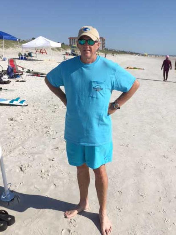 David Seaver attending a previous King of the Hill surf contest. (photo courtesy of David Seaver)