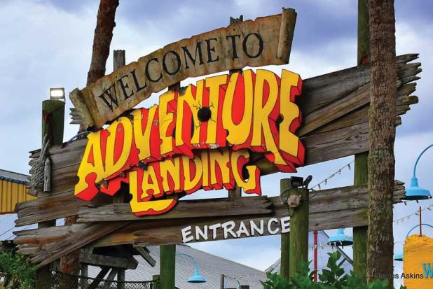 The entryway to Adventure Landing. (photo by James Askins)