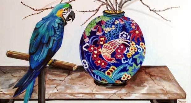 “Rhapsody in Blue” by Ponte Vedra Beach Cultural Center artist member Janet Wilson. (photo submitted)