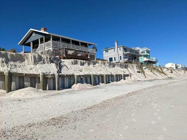 Coastal erosion in St. Johns County (U.S. Army Corps of Engineers photo)