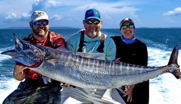 Captain Tim Altman (center) of Hoodoo Sportfishing Charters will present a seminar at the boat show. (photo submitted)