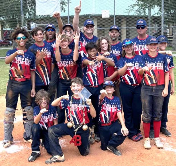 Shown are (top, from left) Javien Strobridge, Griffin Permuy, Coach John Bissonette, Zack Shaefer, Randy Parker, Head Coach Jerry Strobridge, Trey Pundamiera, Wyatt Bissonette, Coach Gerard Ibarreche, Landon Ferrelli, Coach Dan Crews, Ava Lowman, Beau Crews, (bottom, from left) Eli Ibarreche, Presten Pratt and Reily Hargis.