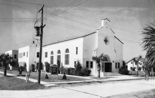Dedicated in 1941, this was the first church building for First Baptist Church of Jacksonville Beach on the Fifth Street North property. (photo submitted)