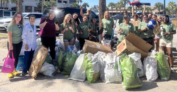 Volunteers following the community cleanup. (photo submitted)