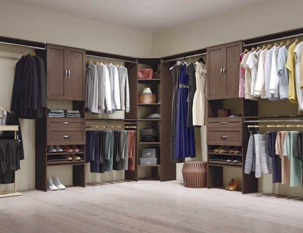 Maximize your space and use every available inch to create a closet that gives you the function and aesthetic you desire.
