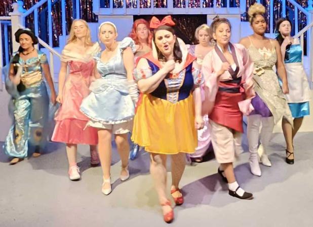 The cast of "Disenchanted!" The musical opens Friday at Players by the Sea.