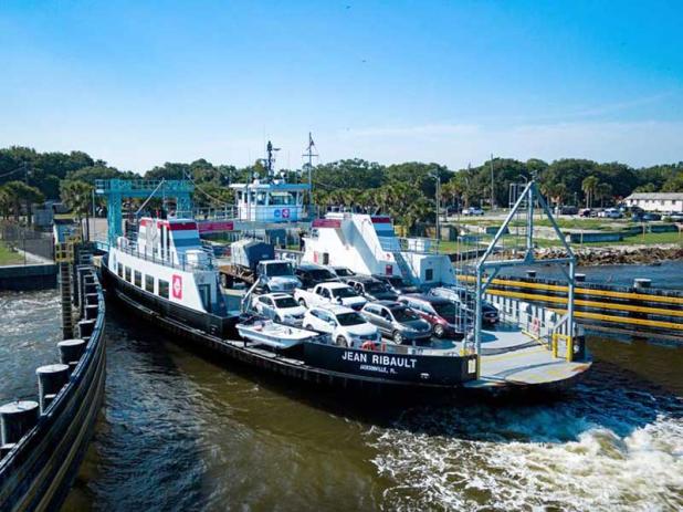 The St. Johns River Ferry has resumed running and is offering free rides through Friday. (photo courtesy of Jacksonville Transportation Authority)