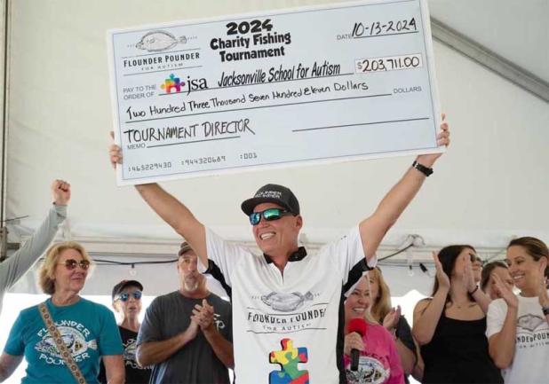 The annual Flounder Pounder Fishing Tournament raised more than $200,000 for the Jacksonville School for Autism.
