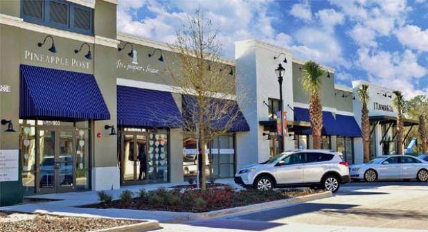 The Sawgrass Village redevelopment is expected to be completed in time for The Players in May. Pictured: Pineapple Post, the first tenant to open in the project's Building E, was joined by J. Turner & Company on the corner of the Village Main Street. (photo submitted)