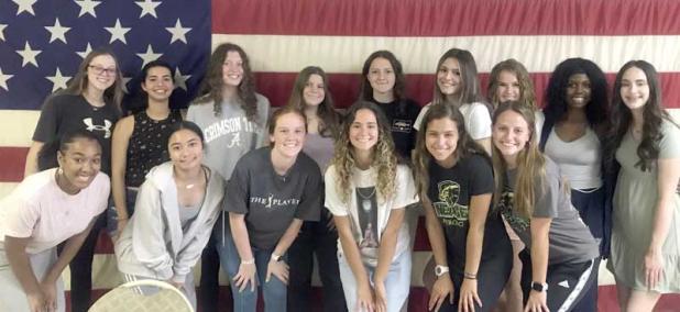 Local participants of Girls State before leaving for the state capital. (photo submitted)