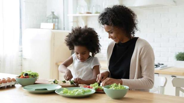 A heart-healthy diet includes a high intake of vegetables and fruits.