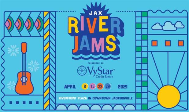 The Jax River Jams Concert Series will be held Thursdays in April at Riverfront Plaza, 2 W. Independent Dr, Jacksonville. (artwork submitted)