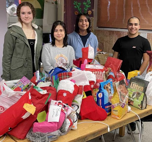 Fletcher High School Key Clu President Lauren Czerw, Treasurer Ashley Sanchez, Vice President Eva Lujan and Secretary Christian Santacruz. (photo submitted)
