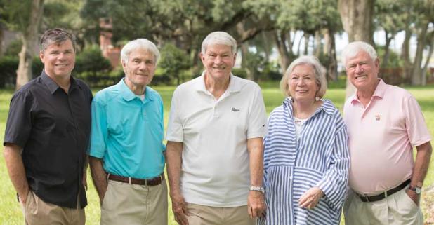 Ed Malin, Franklin Dickinson, Walter Dickinson, Jackie Rooney and Maxwell Dickinson are being recognized at the Beaches Museum's "Beach Legends" event this year.