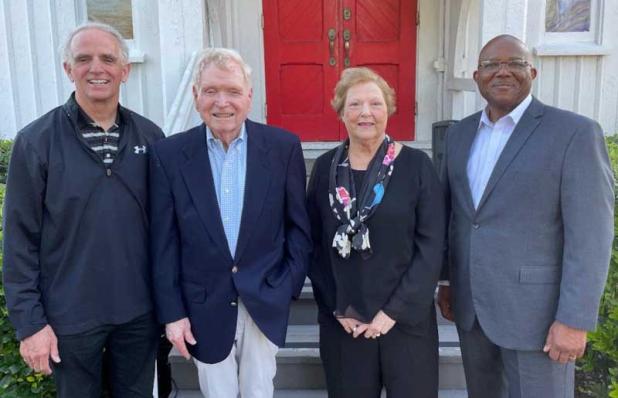 Bill Hillegass, Herb Peyton, Mary Watson and Dr. Percy J. Golden (photo submitted)