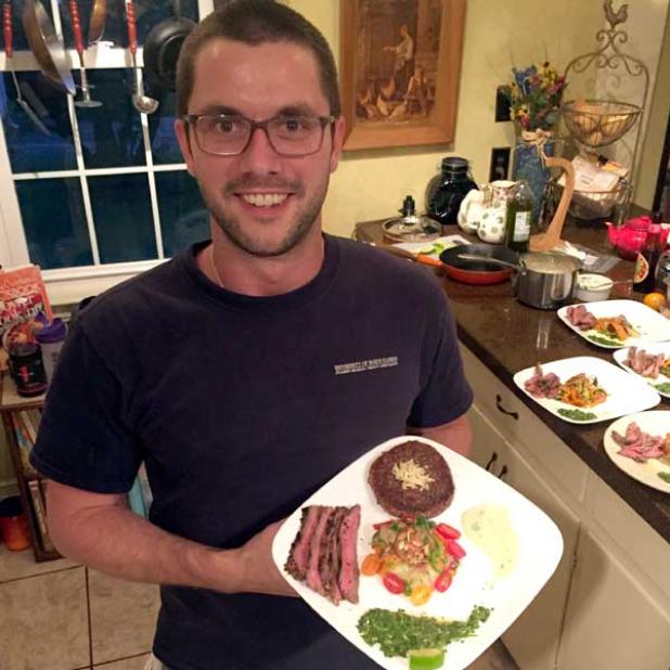 Frank Allen shows off some of his culinary creations. (photo submitted) 