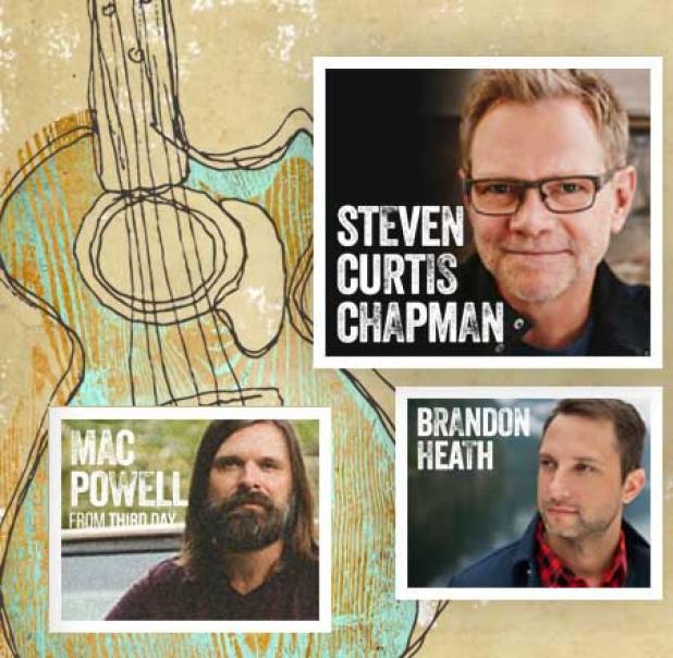 Steven Curtis Chapman will be at the Times-Union Center Oct. 16, with Mac Powell and Brandon Heath. Call 800-745-3000 or visit www.ticketmaster.com for ticket information. (artwork from stevencurtischapman.com)