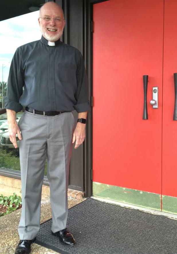The Rev. Michael Blaker retires this month after serving St. Andrew's Lutheran Church for the last 19 years. (photo by Linda Borgstede)