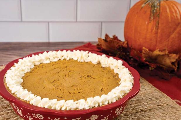This no-bake Pumpkin Chiffon Pie won't take up any room in your oven during the busy Thanksgiving cooking season.