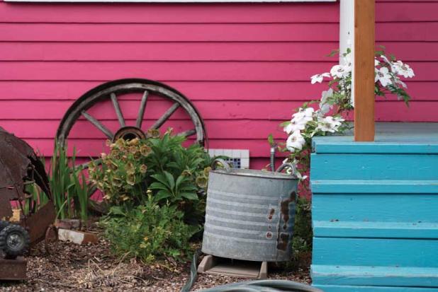 Use rain barrels to collect rainwater, which may help flowers, trees, vegetables and shrubs be more vibrant and hearty.