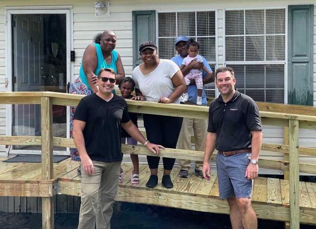 Chris Shee and Brad Shee from MasterCraft Builder Group, one of the volunteer organizations that make Ramp-O-Rama possible. (photo from MasterCraft Builder Group)