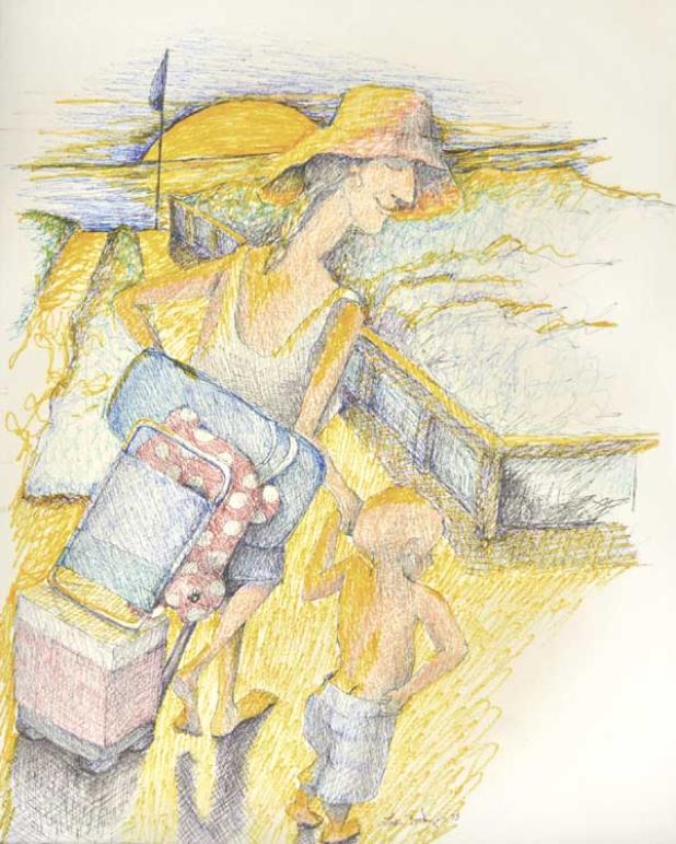 Artwork by Linda Bobinger, 2015 Arts in the Park Overall Winner.