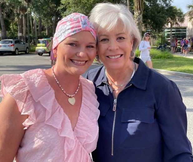 Katherine Scalzo and Atlantic Beach Mayor Ellen Glasser. (photo submitted)