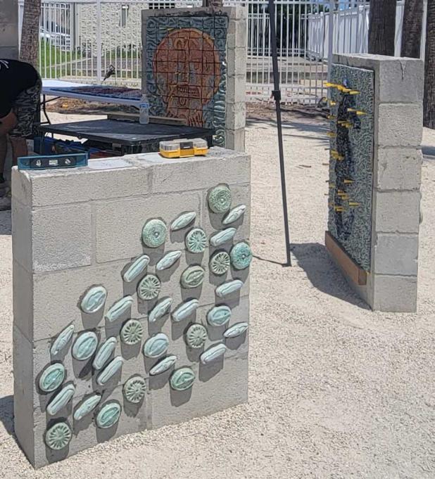 Sculpture by South Florida artist Xavier Cortada.