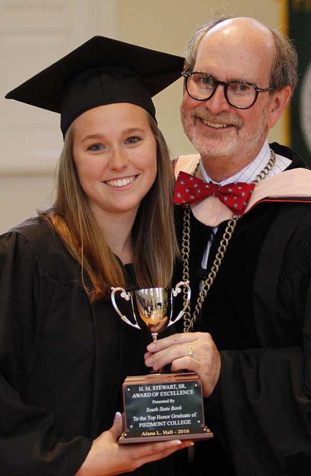 Alana L. Hall graduated with highest honors.