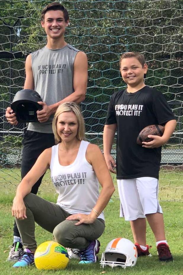 Anne-Marie Tucker and her sons, Grant and Chase. (photo submitted)