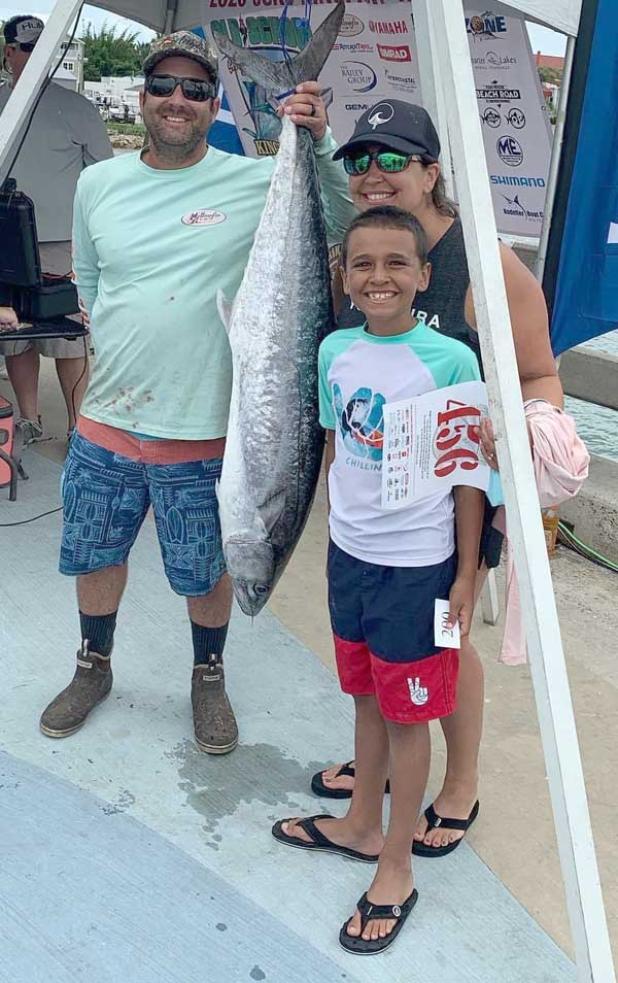 The Riley family’s Team Polar Beer with their winning kingfish. (photo submitted)