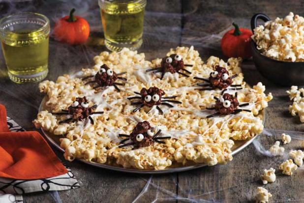 Spooky Popcorn Spider Web
