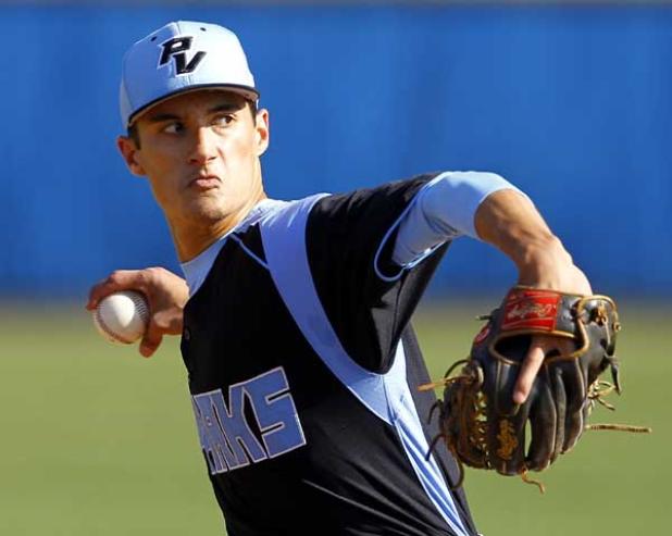 Mark Mixon started for Ponte Vedra High in recent action at Ridgeview High. (photo by Rob DeAngelo)