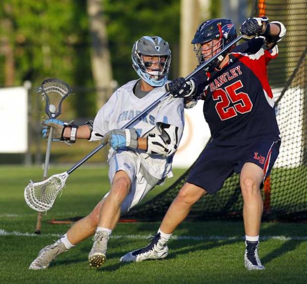 Ponte Vedra Sharks attacker Reid Smith in action last season against Lake Brantley. (photo by Rob DeAngelo)