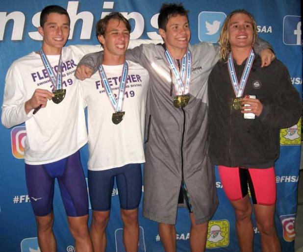 Shown are, from left, Drew Salls, Drew Turrentine, Chance Conde and Sam Florey. (photo submitted)
