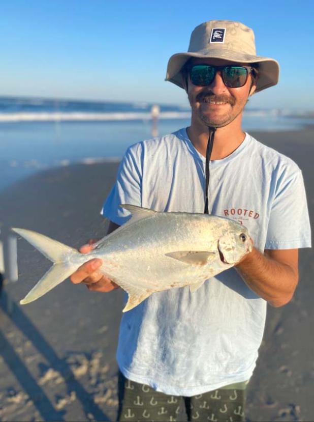 Joe Pulido with a nice Jacksonville Beach pompano.